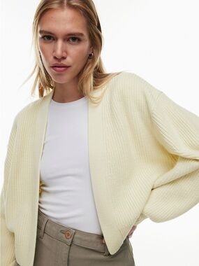 Aritzia Unwind Merino Wool Waist Cardigan